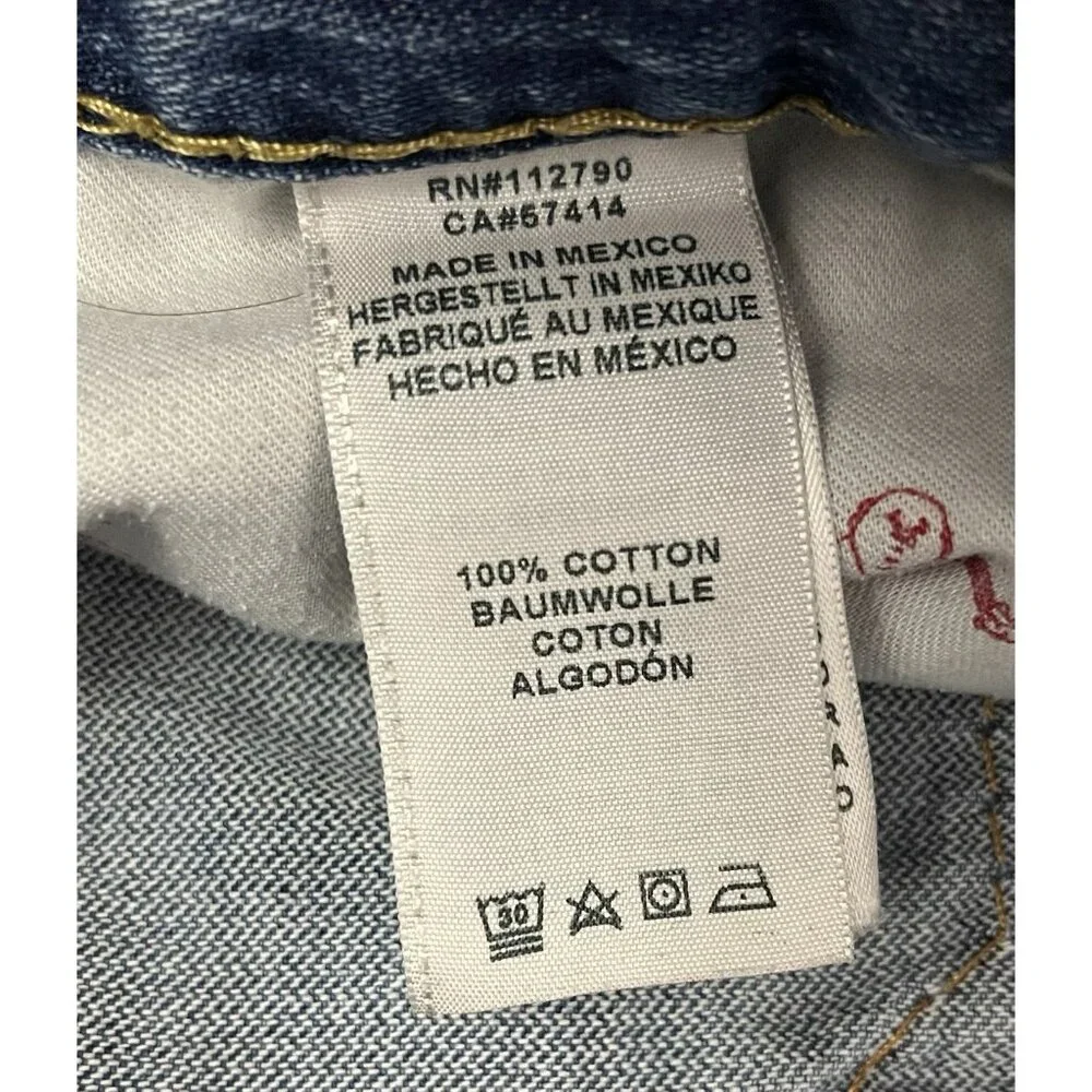 True Religion Jeans Straight Big T No Flap Size 39 (tag 38) Blue